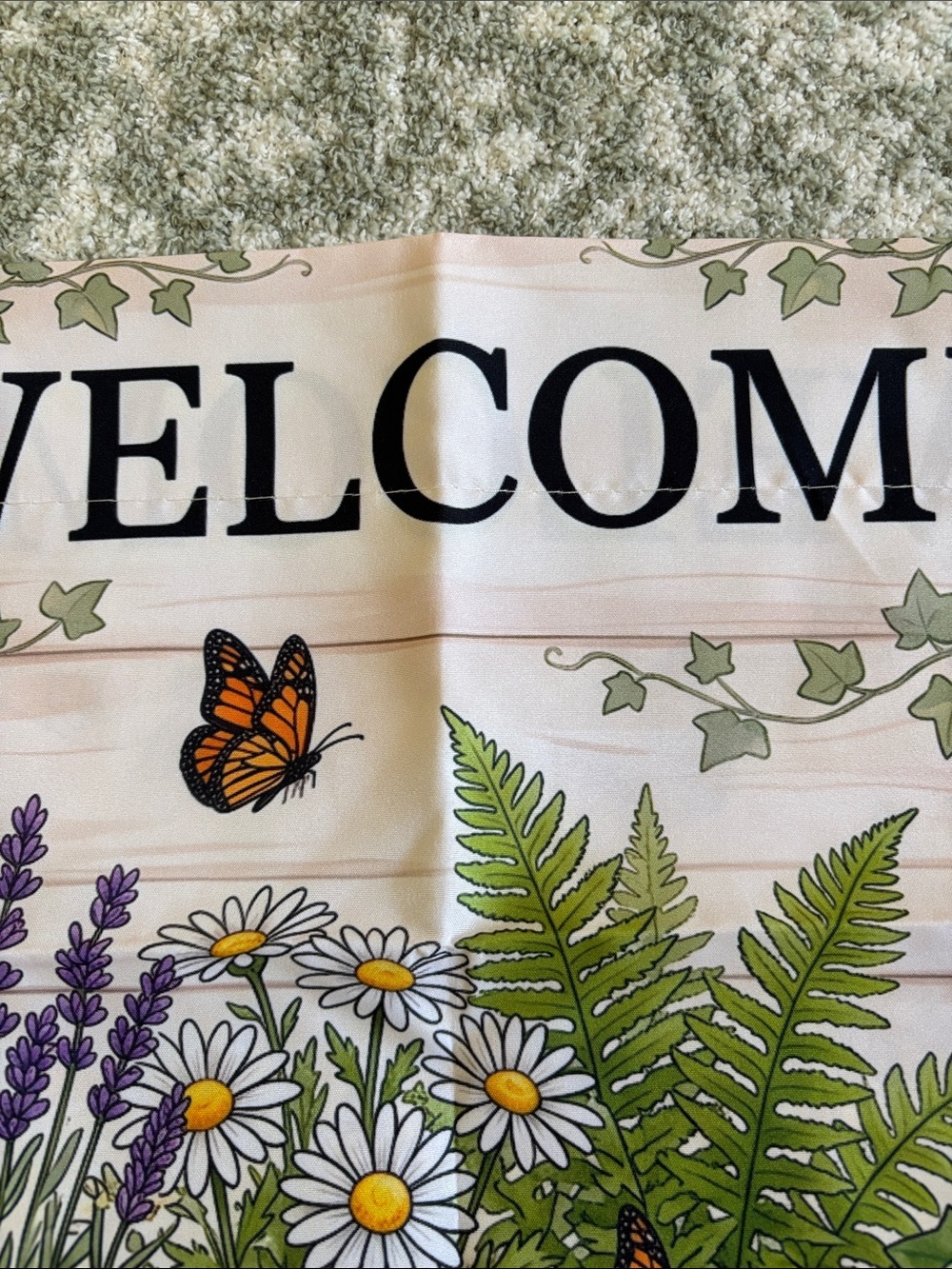 Welcome Western Santa Fe Multicolor Cowboy Boots Sm Garden Flag NWT 11.5x17.75” - Picture 3 of 16